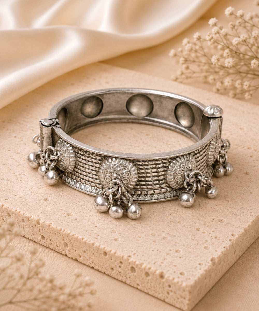 Oxidized Bangle – Ghungroo Elegance