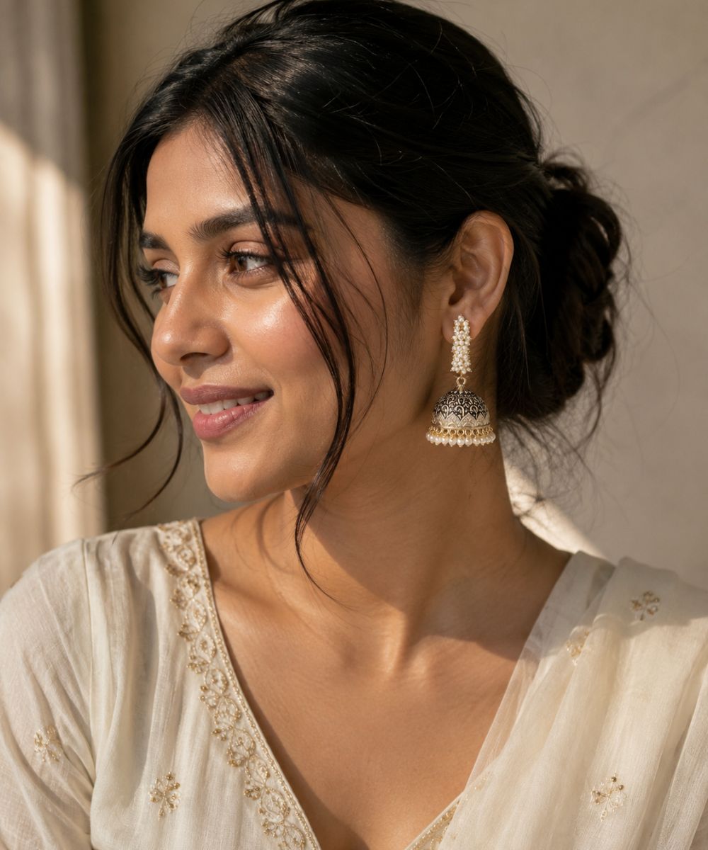 Gold Plated Pearl Drop Earrings