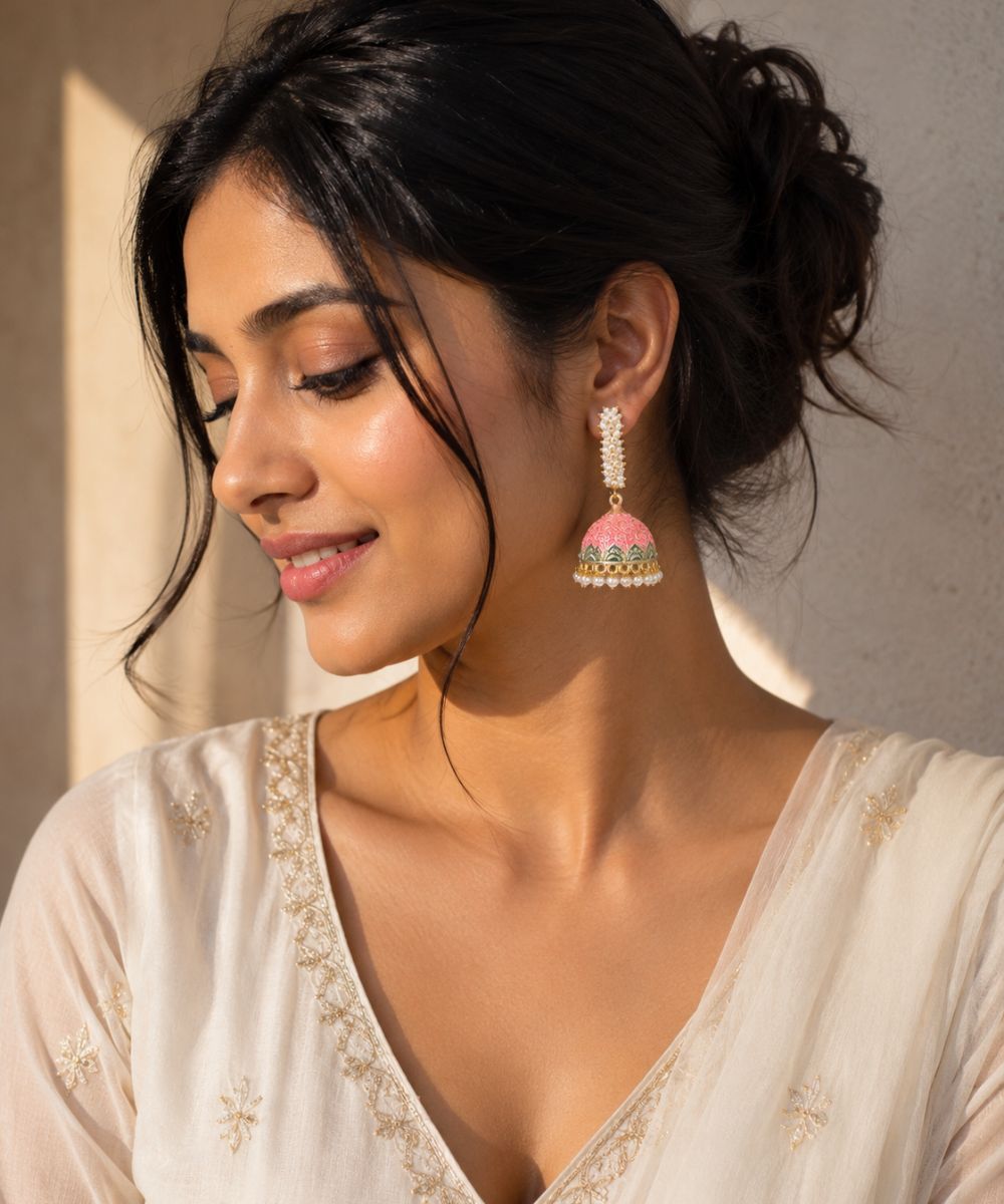 Gold Plated Pearl Drop Earrings