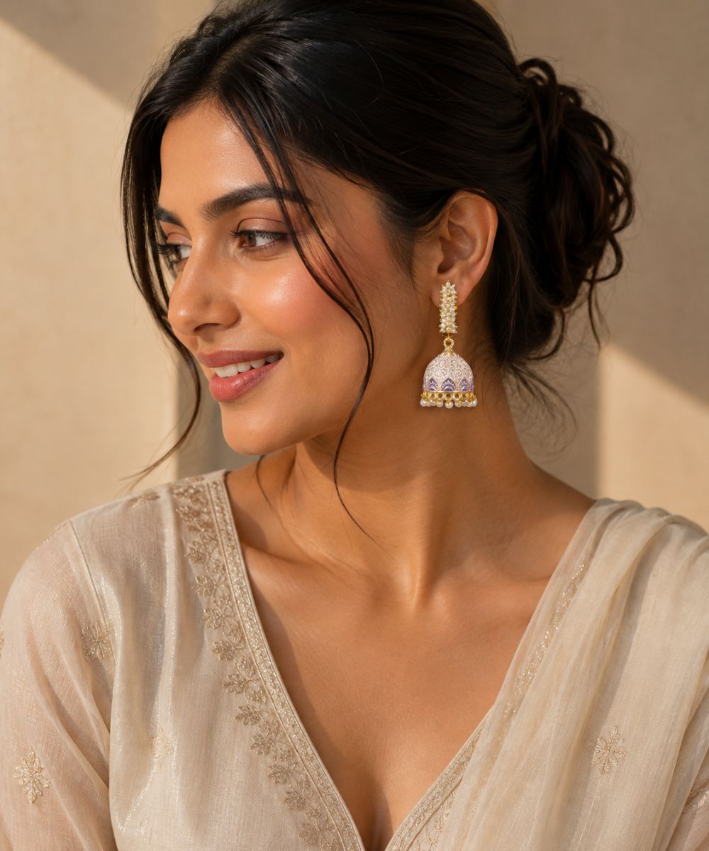 Gold Plated Pearl Drop Earrings