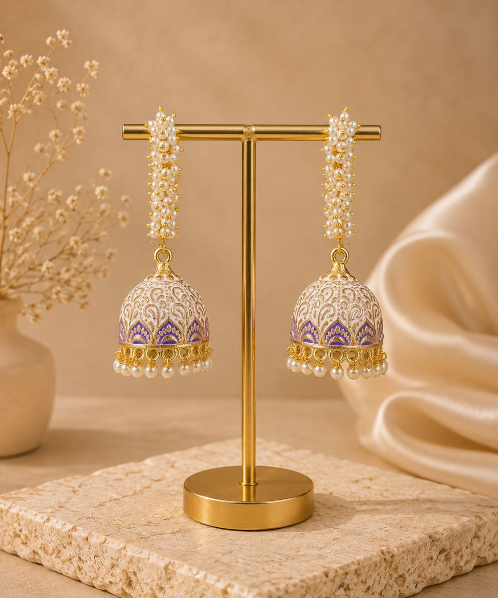 Gold Plated Pearl Drop Earrings