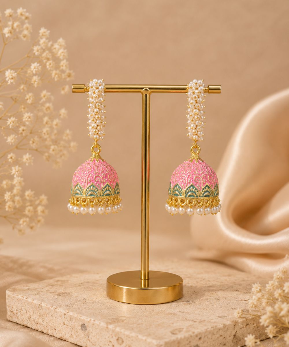 Gold Plated Pearl Drop Earrings