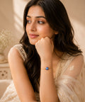 Gold-Plated Evil Eye Adjustable Bracelet