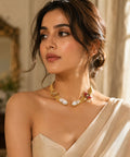 Butterfly Gold-Plated Open Collar Necklace