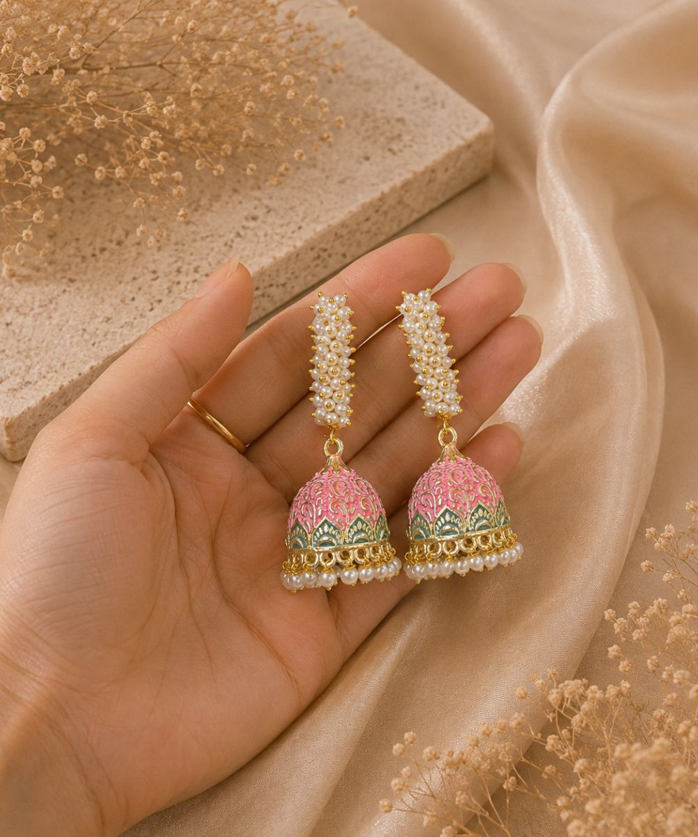 Gold Plated Pearl Drop Earrings