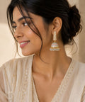 Gold Plated Pearl Drop Earrings