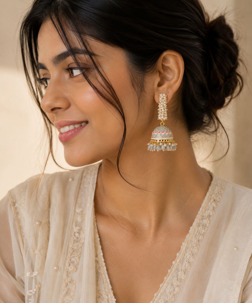 Gold Plated Pearl Drop Earrings