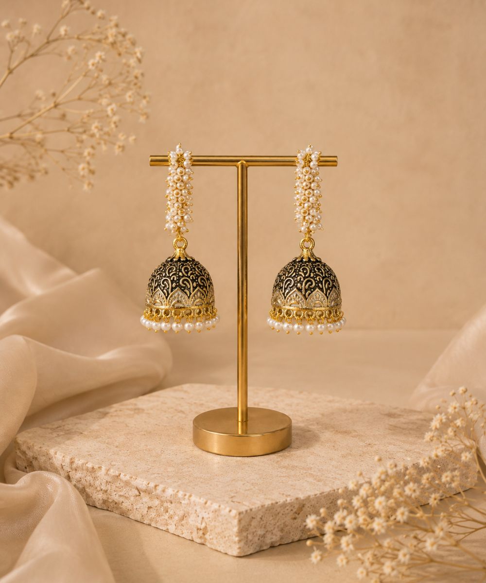 Gold Plated Pearl Drop Earrings