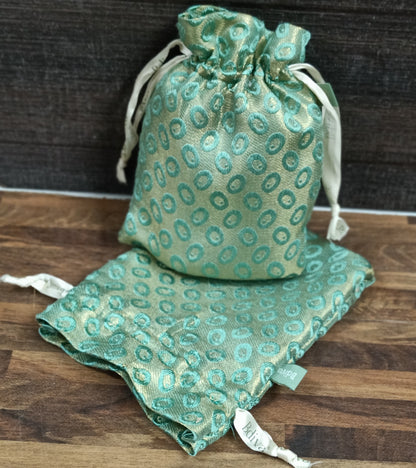 Georgette Scarf With Indian Jewelry