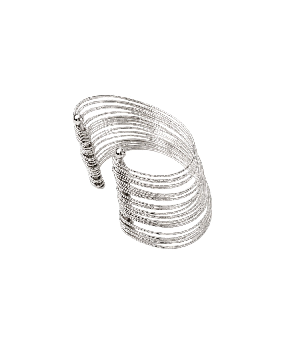 Oxidized Multi-Wire Statement Bangle