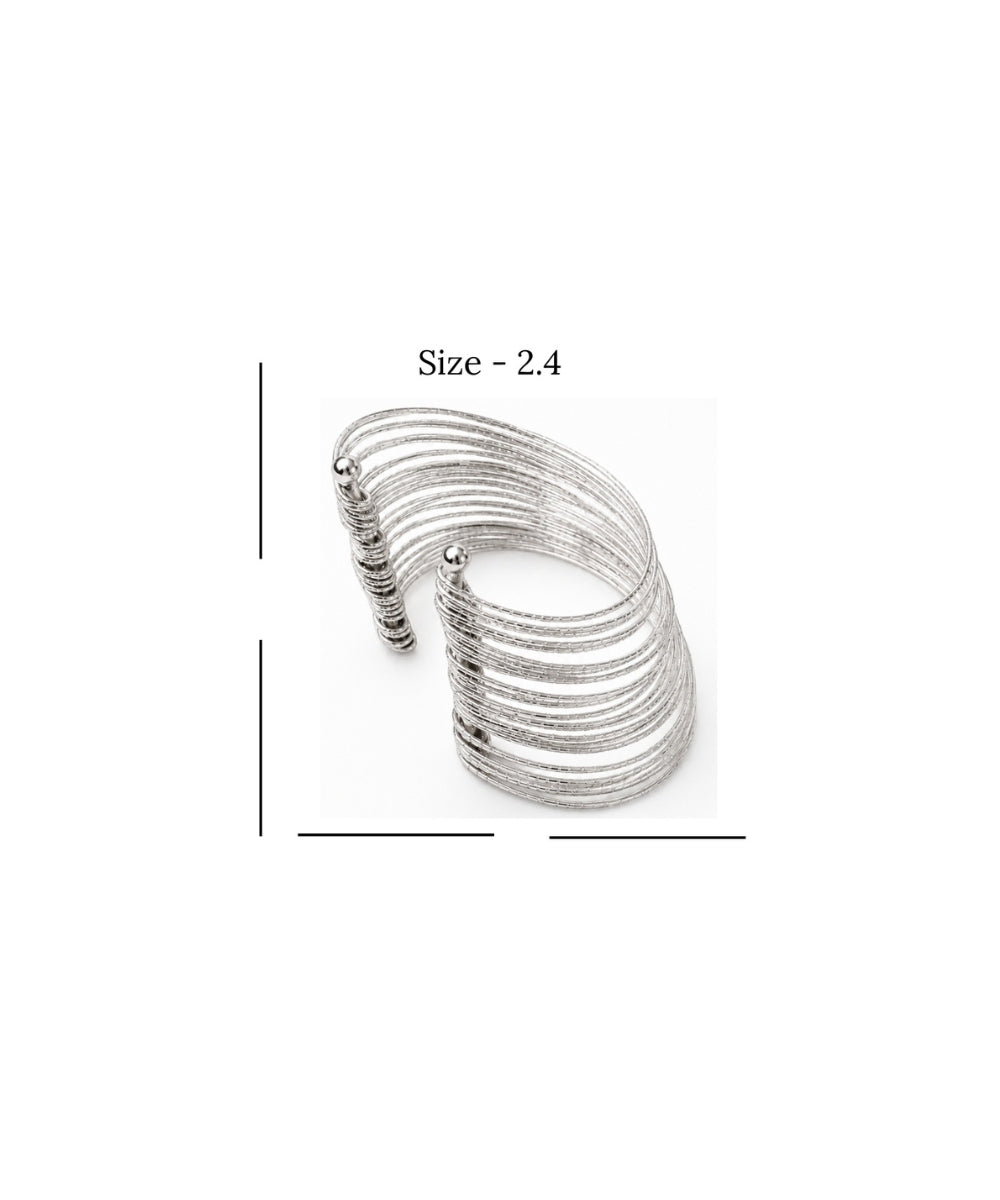 Oxidized Multi-Wire Statement Bangle