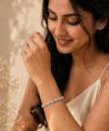 Rhodium Plated Cubic Zirconia Tennis Bracelet