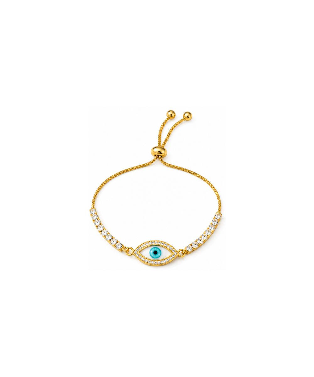 Evil Eye Bracelet with Cubic Zirconia